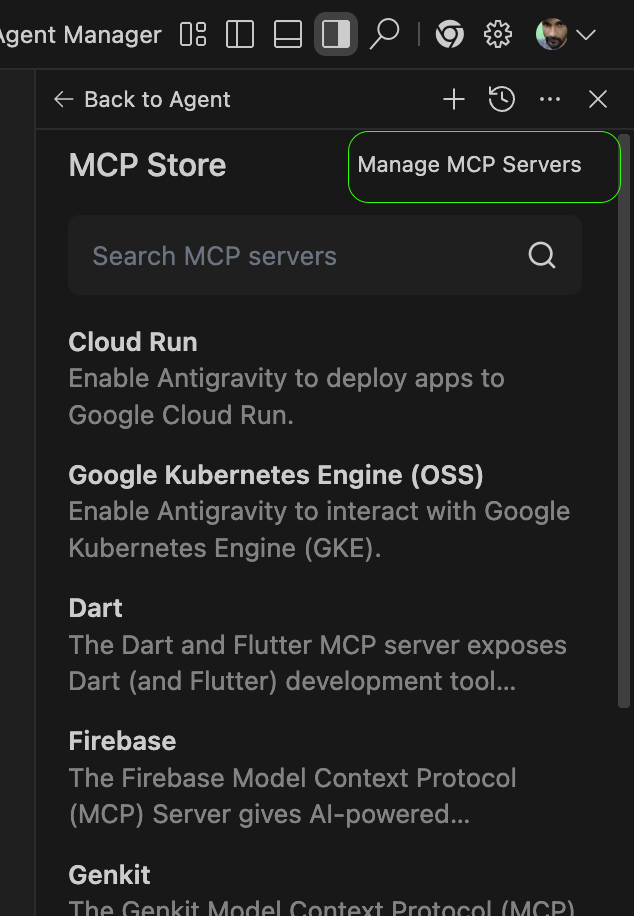 Antigravity setup step 2